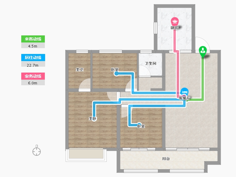 山东省-泰安市-泰安雍锦府-100.80-户型库-动静线