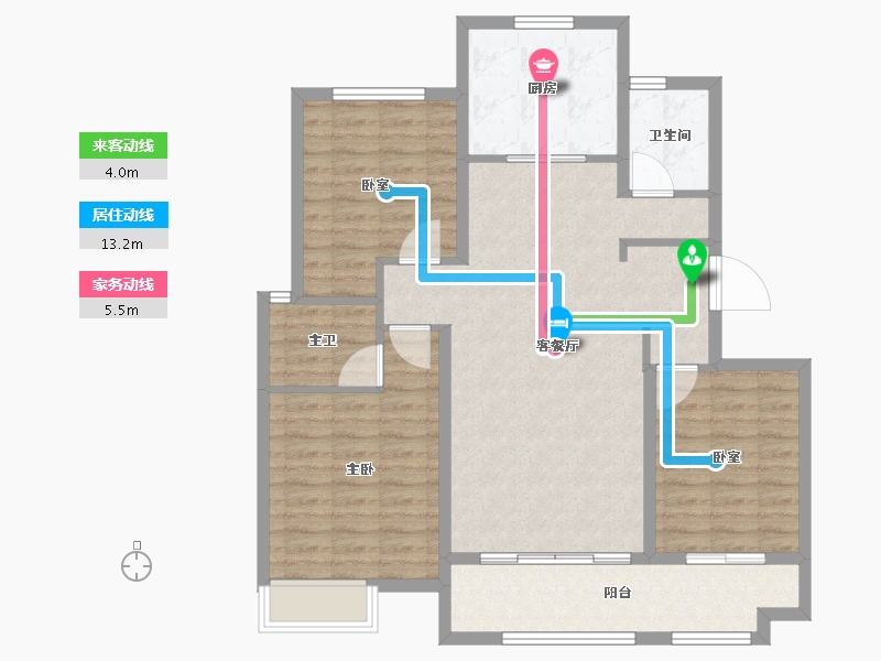 山东省-泰安市-特钢西区-100.80-户型库-动静线