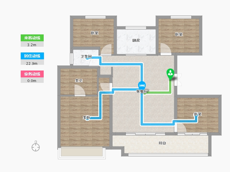 山东省-泰安市-泰安雍锦府-116.01-户型库-动静线