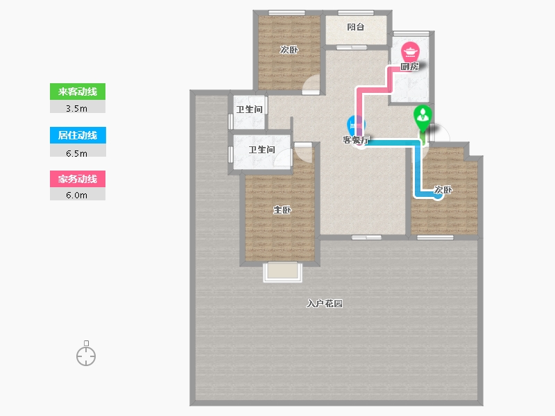 河南省-信阳市-金牛国际社区-224.88-户型库-动静线