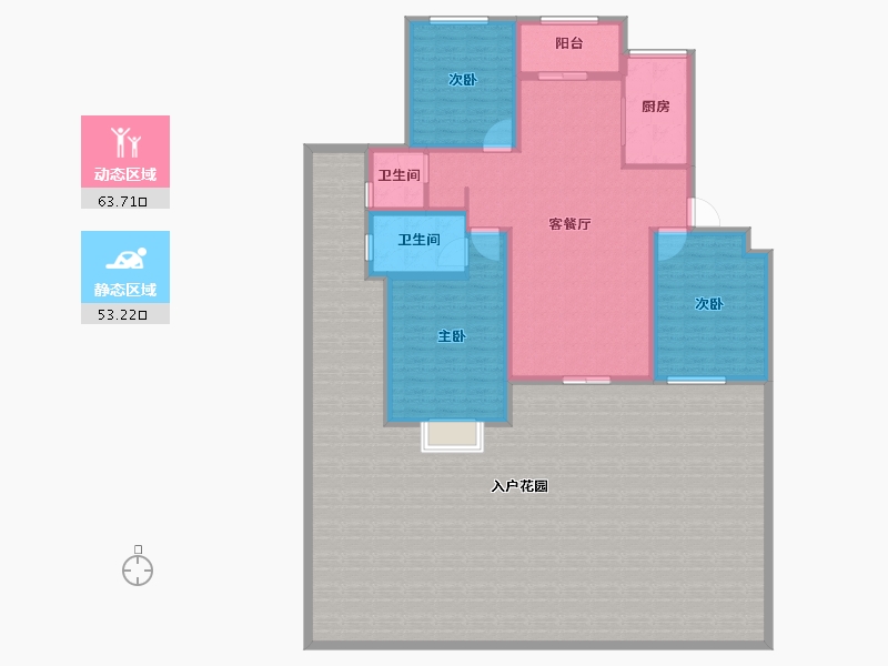 河南省-信阳市-金牛国际社区-224.88-户型库-动静分区