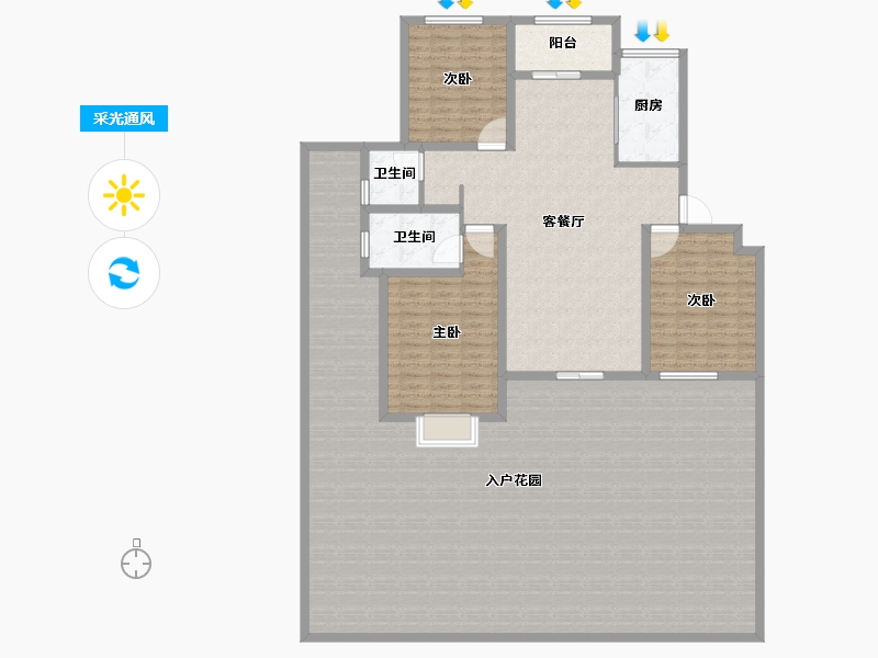 河南省-信阳市-金牛国际社区-224.88-户型库-采光通风