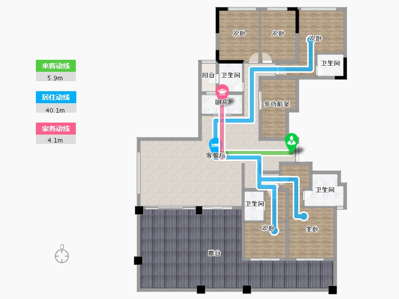 贵州省-六盘水市-城投·凤凰院景-263.79-户型库-动静线