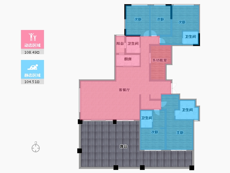 贵州省-六盘水市-城投·凤凰院景-263.79-户型库-动静分区