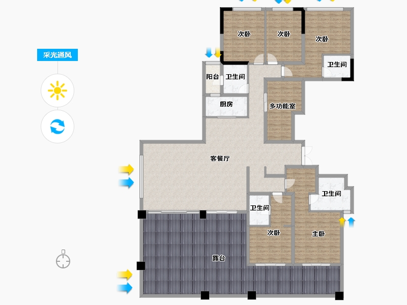 贵州省-六盘水市-城投·凤凰院景-263.79-户型库-采光通风