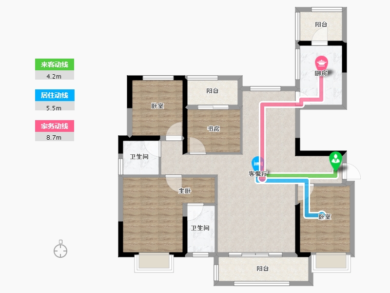 河南省-信阳市-康桥学苑-112.00-户型库-动静线