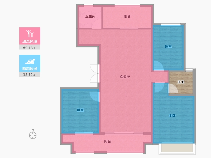 山东省-泰安市-特钢西区-101.60-户型库-动静分区