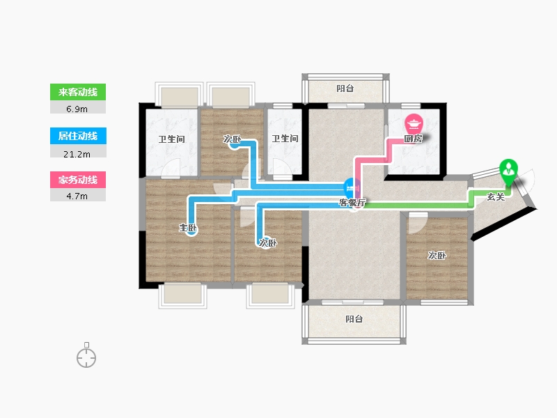 广东省-佛山市-中建壹品鄂旅投东湖学府-100.01-户型库-动静线