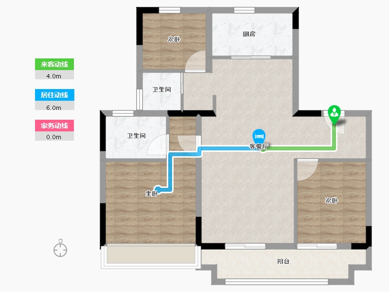 江苏省-徐州市-荷风印月-92.00-户型库-动静线