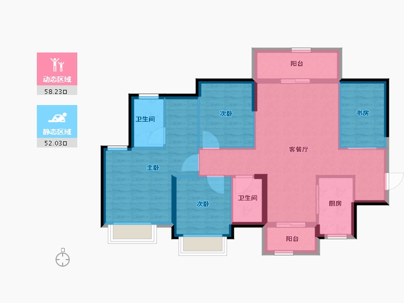 广西壮族自治区-玉林市-玉林绿地城-99.19-户型库-动静分区