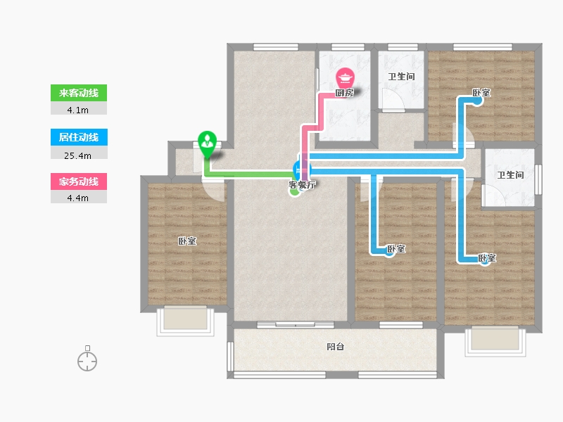 山东省-临沂市-鲁邦华府-118.34-户型库-动静线