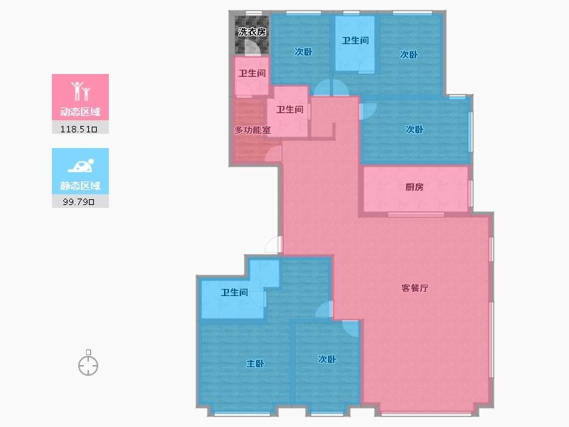 北京-北京市-壹·亮马-200.80-户型库-动静分区