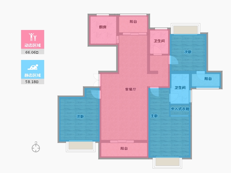 上海-上海市-东源名都-110.24-户型库-动静分区