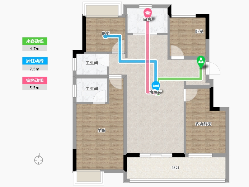 河南省-信阳市-升华翡翠城品-101.00-户型库-动静线