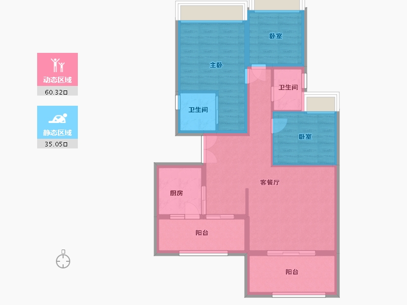 四川省-泸州市-南苑-85.00-户型库-动静分区