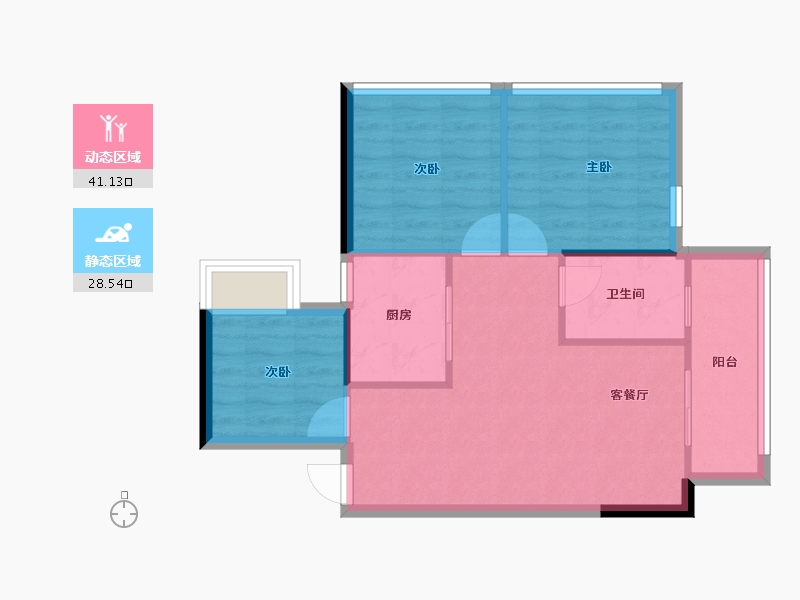 广西壮族自治区-南宁市-华润置地江南中心-63.10-户型库-动静分区