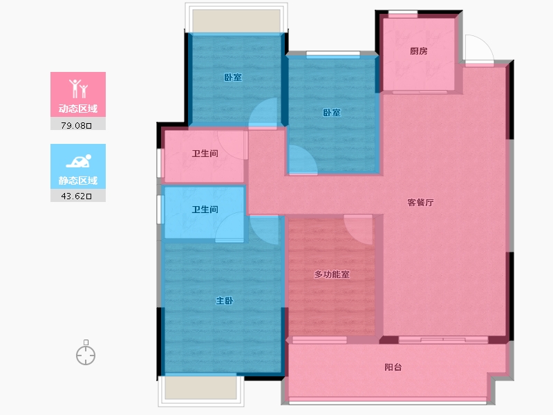 河南省-信阳市-升华翡翠城品-110.41-户型库-动静分区