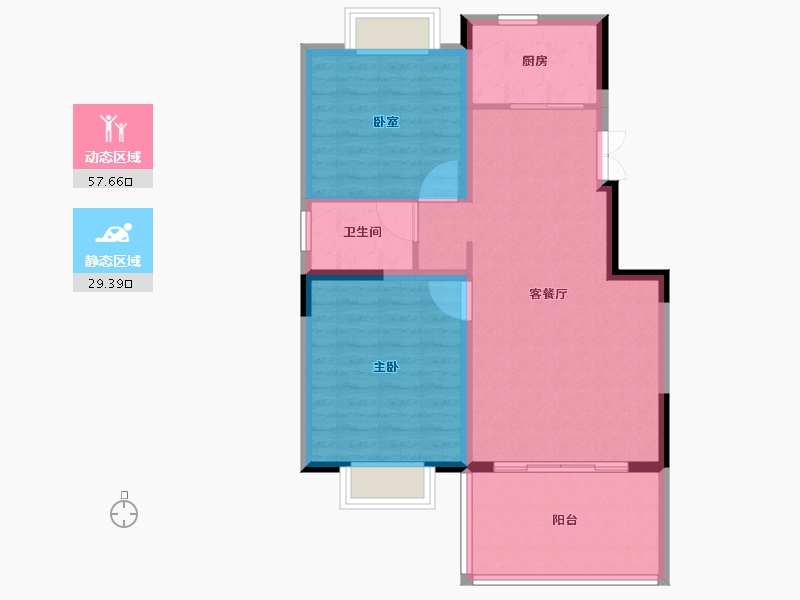 河南省-信阳市-万象城桂园-78.90-户型库-动静分区