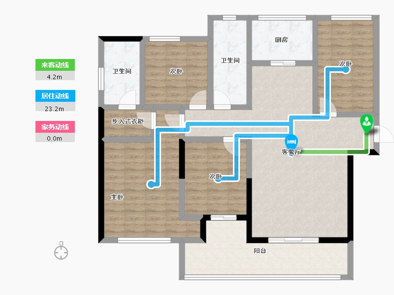 河南省-洛阳市-康城水岸-118.54-户型库-动静线