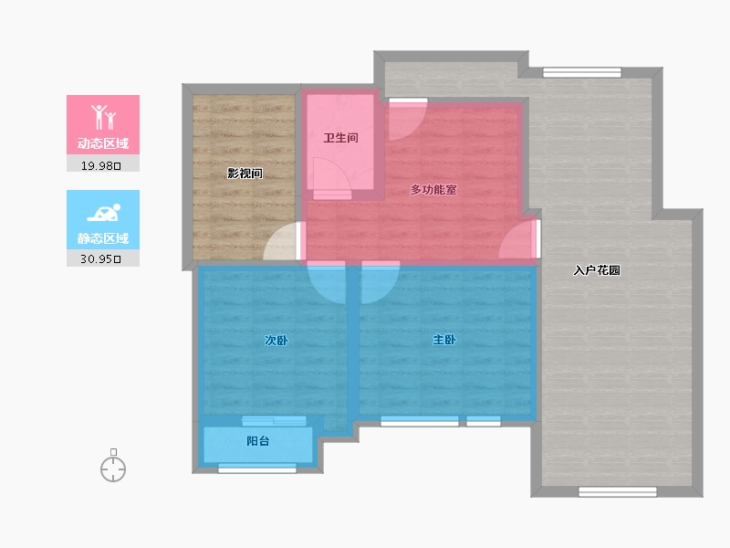 河南省-信阳市-金牛国际社区-87.09-户型库-动静分区