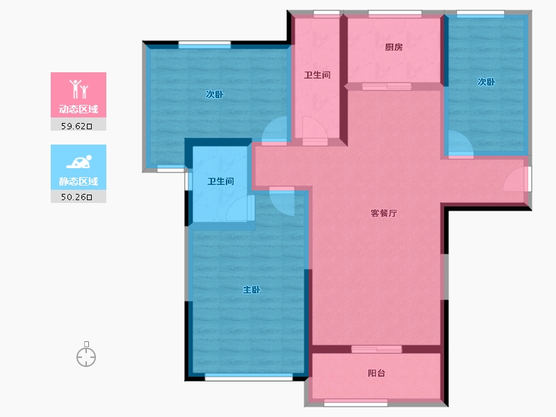 河南省-洛阳市-康城水岸-97.15-户型库-动静分区