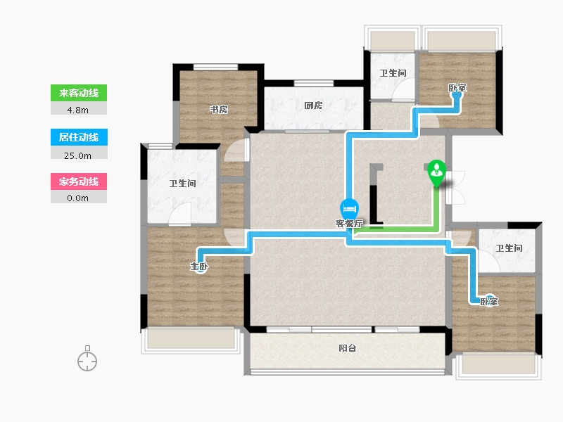 河南省-信阳市-上坤·云湖壹号-138.41-户型库-动静线