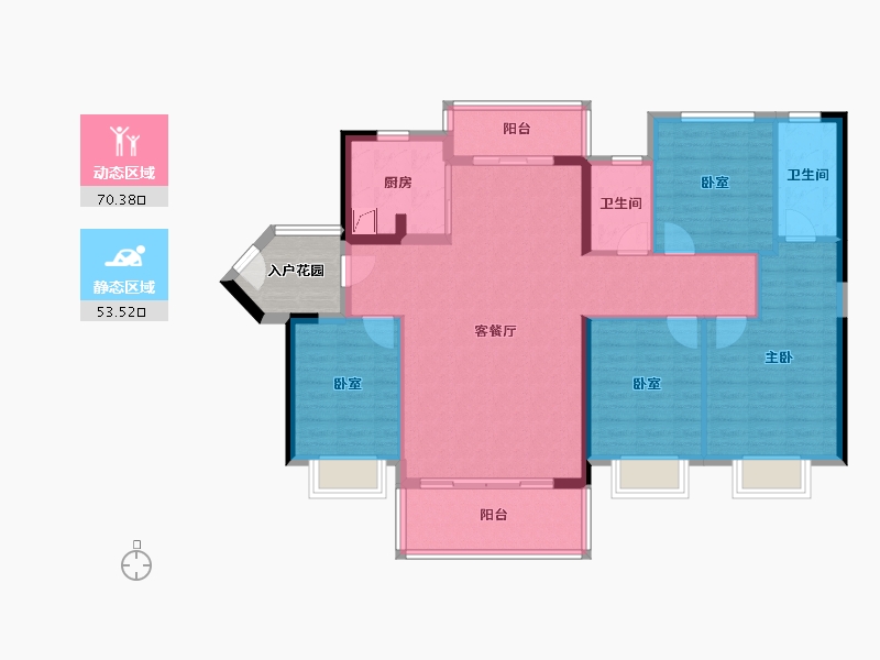 广东省-佛山市-华福珑熹水岸-116.78-户型库-动静分区