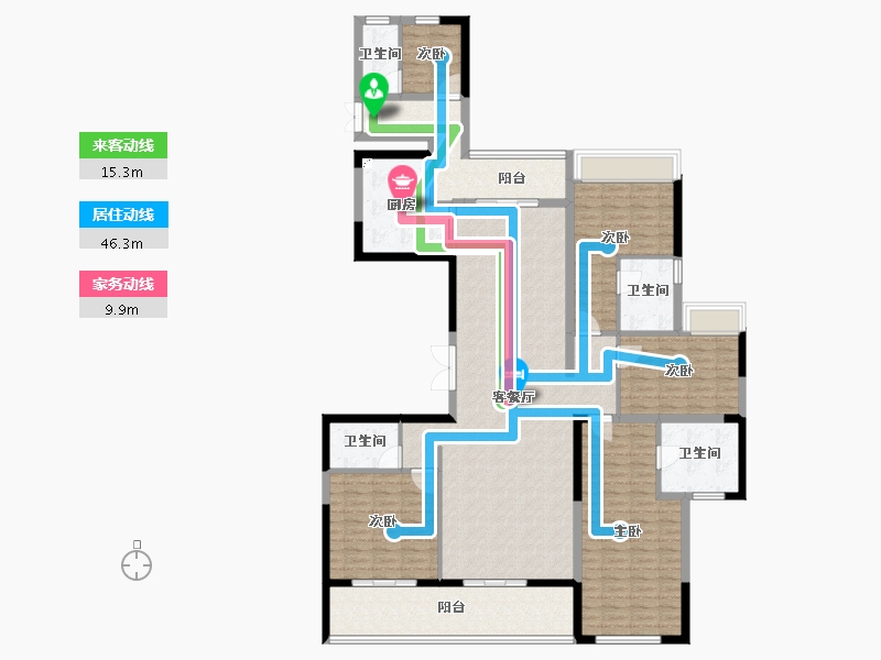 广东省-广州市-创基丽江国际-170.35-户型库-动静线