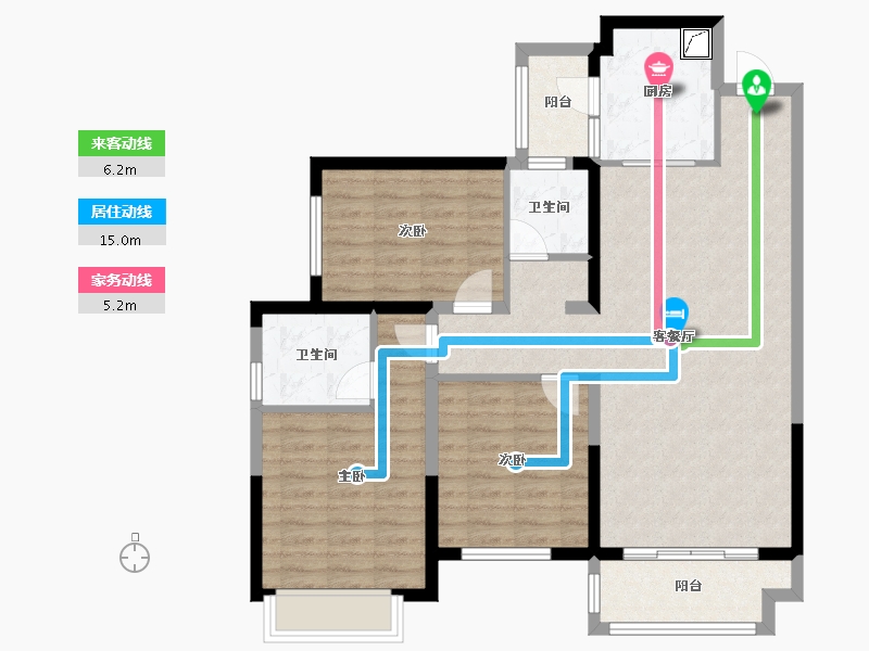 贵州省-贵阳市-华润悦府-108.00-户型库-动静线