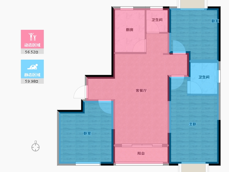 河南省-信阳市-审计嘉园-105.01-户型库-动静分区