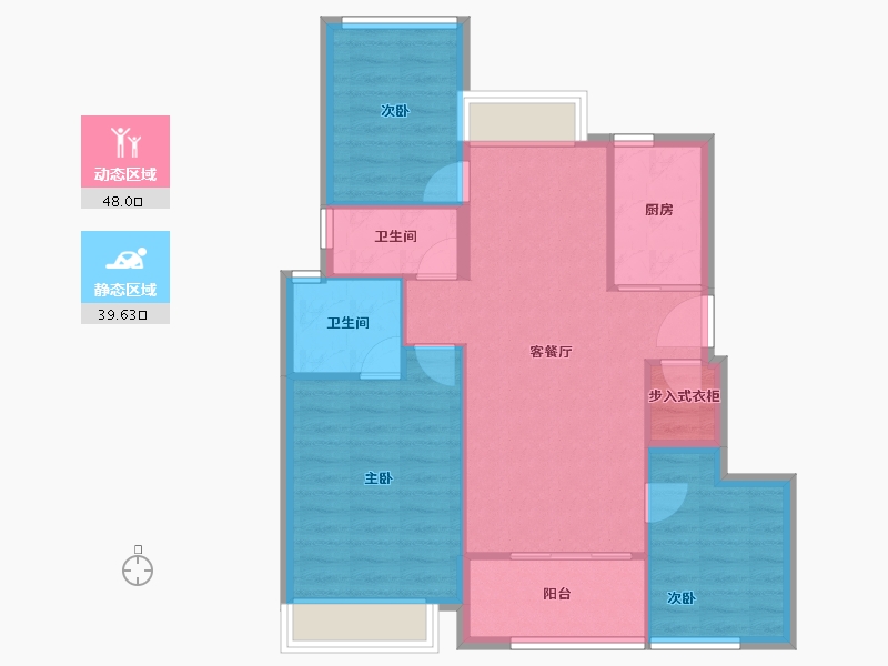 福建省-厦门市-​建发文澜和著二期-79.32-户型库-动静分区