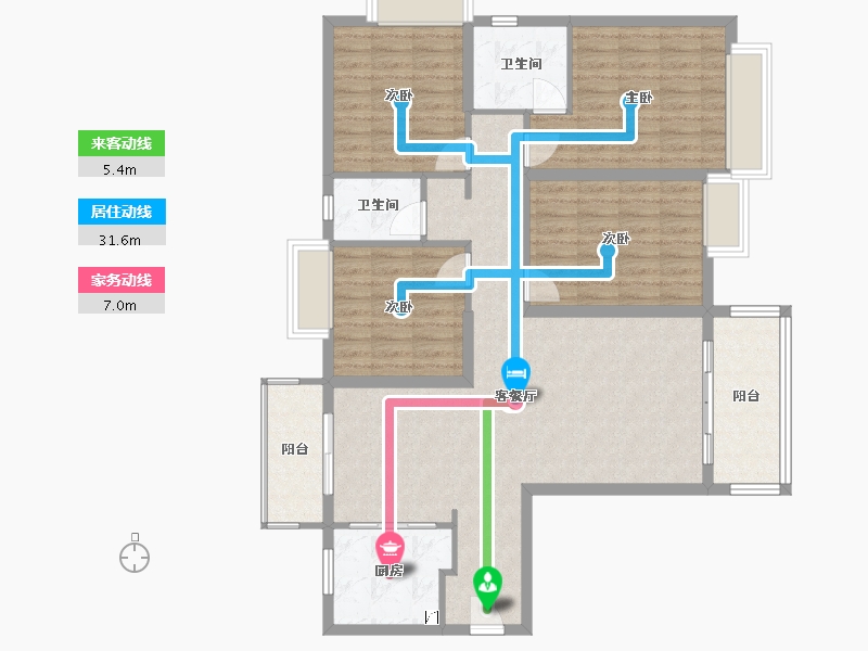 广西壮族自治区-梧州市-汇洋国际-100.00-户型库-动静线