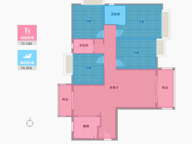 广西壮族自治区-梧州市-汇洋国际-100.00-户型库-动静分区