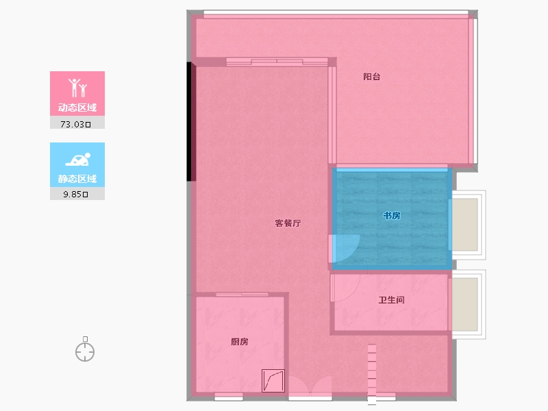 广东省-江门市-方圆云山诗意-103.00-户型库-动静分区