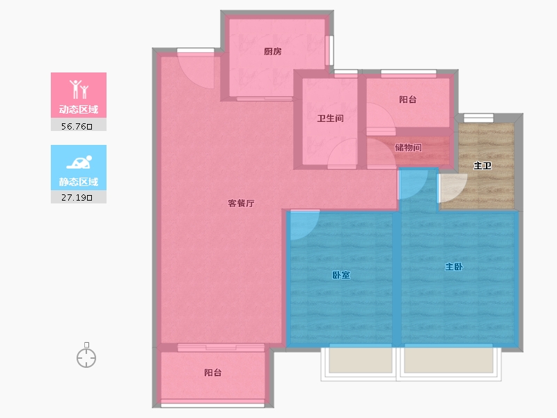 浙江省-湖州市-风华广场-79.20-户型库-动静分区