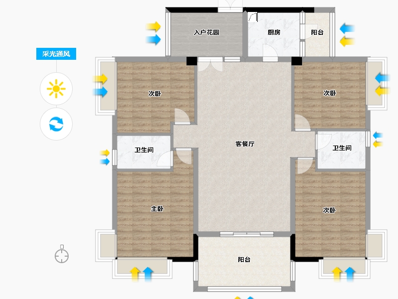 广东省-东莞市-光大·景湖名郡-157.28-户型库-采光通风