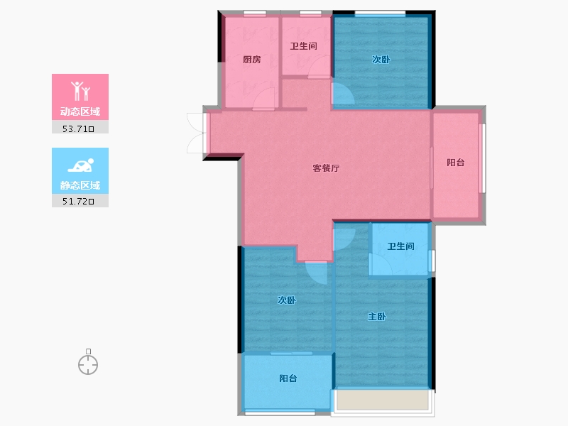 河南省-洛阳市-君河湾-96.42-户型库-动静分区