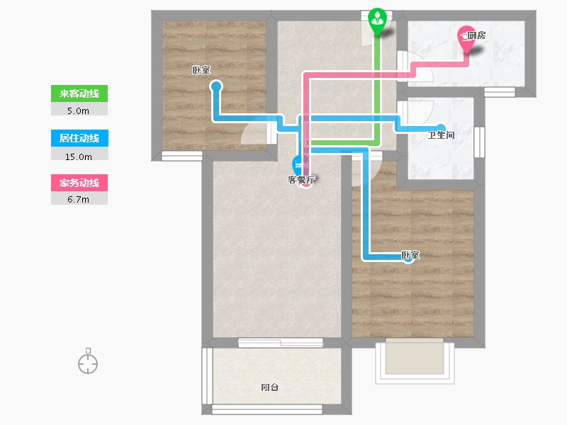 河南省-信阳市-兴和城小区-52.00-户型库-动静线