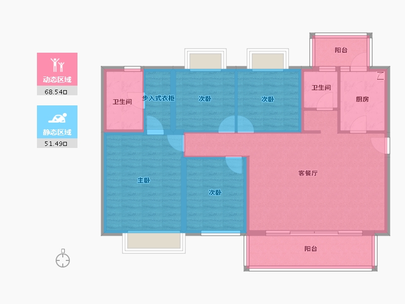 广西壮族自治区-南宁市-光明城市四期-107.75-户型库-动静分区