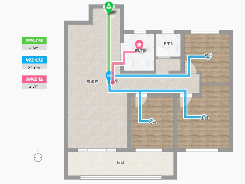 山东省-菏泽市-西城一品-92.00-户型库-动静线