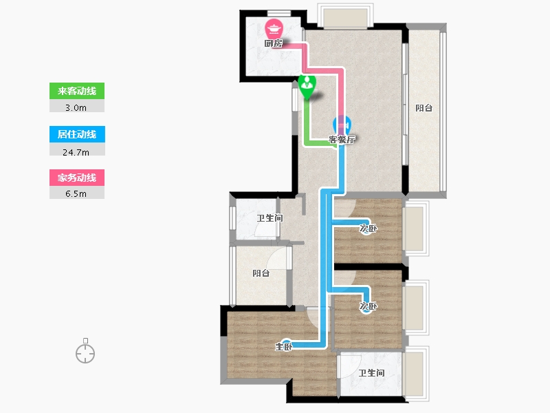 广东省-广州市-美的江上法启-95.01-户型库-动静线