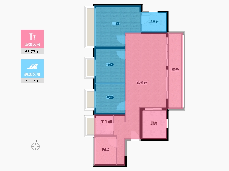 广东省-广州市-美的江上法启-94.01-户型库-动静分区