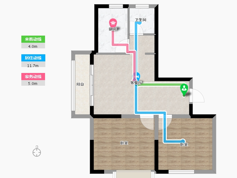 河南省-信阳市-审计嘉园-70.00-户型库-动静线