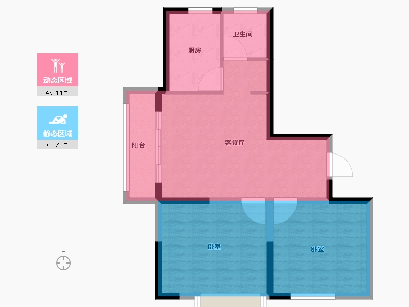 河南省-信阳市-审计嘉园-70.00-户型库-动静分区