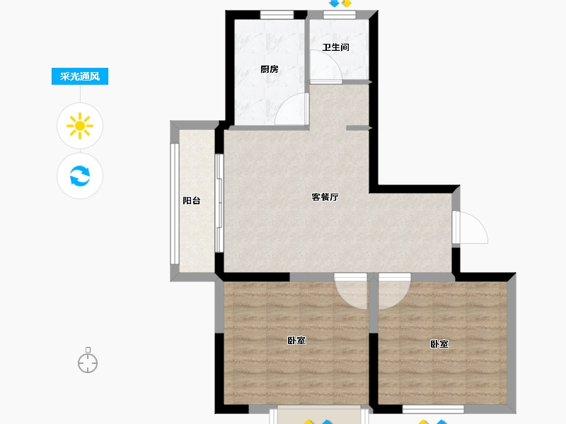 河南省-信阳市-审计嘉园-70.00-户型库-采光通风