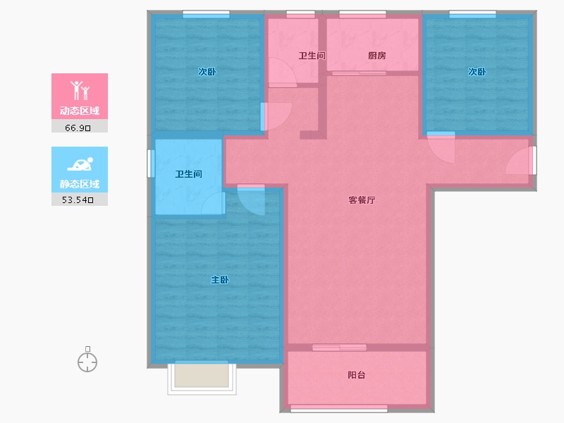 河南省-新乡市-望族水岸-108.00-户型库-动静分区