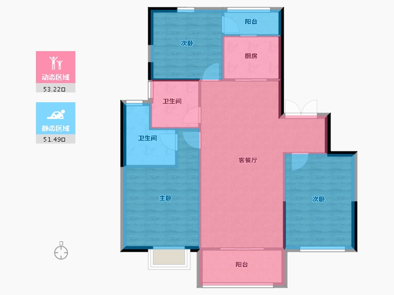 河南省-洛阳市-君河湾-96.00-户型库-动静分区