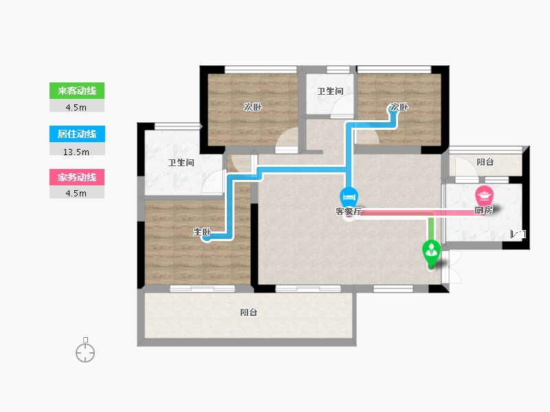 四川省-成都市-交投星月湖畔-82.52-户型库-动静线