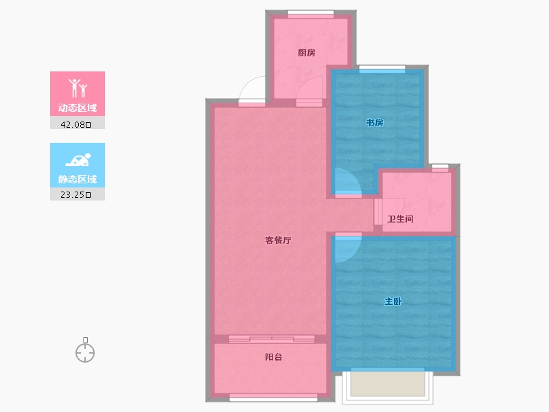 浙江省-嘉兴市-春风印月里-57.60-户型库-动静分区