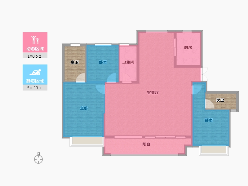 浙江省-湖州市-太湖健康城翠堤湾-150.41-户型库-动静分区